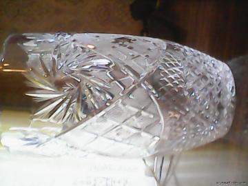 Хрустальная ваза для цветов. Новая!